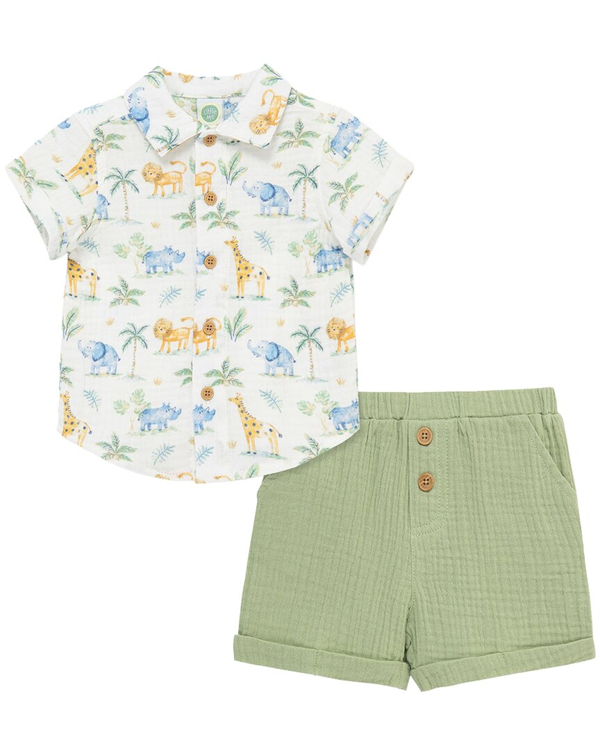 Little Me Jungle Short Set
