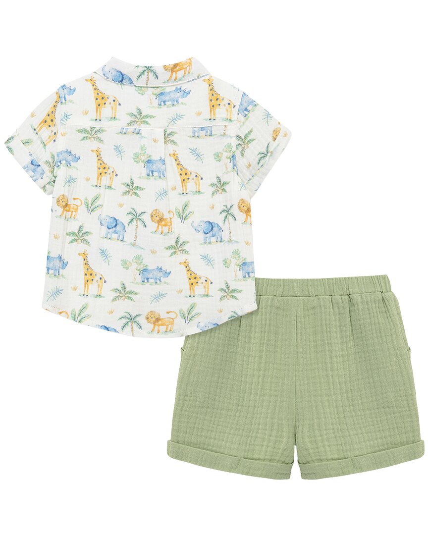 Little Me Jungle Short Set