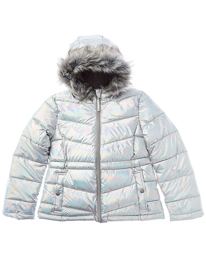 Rothschild Kids Metallic Iridescent Anorak Silver