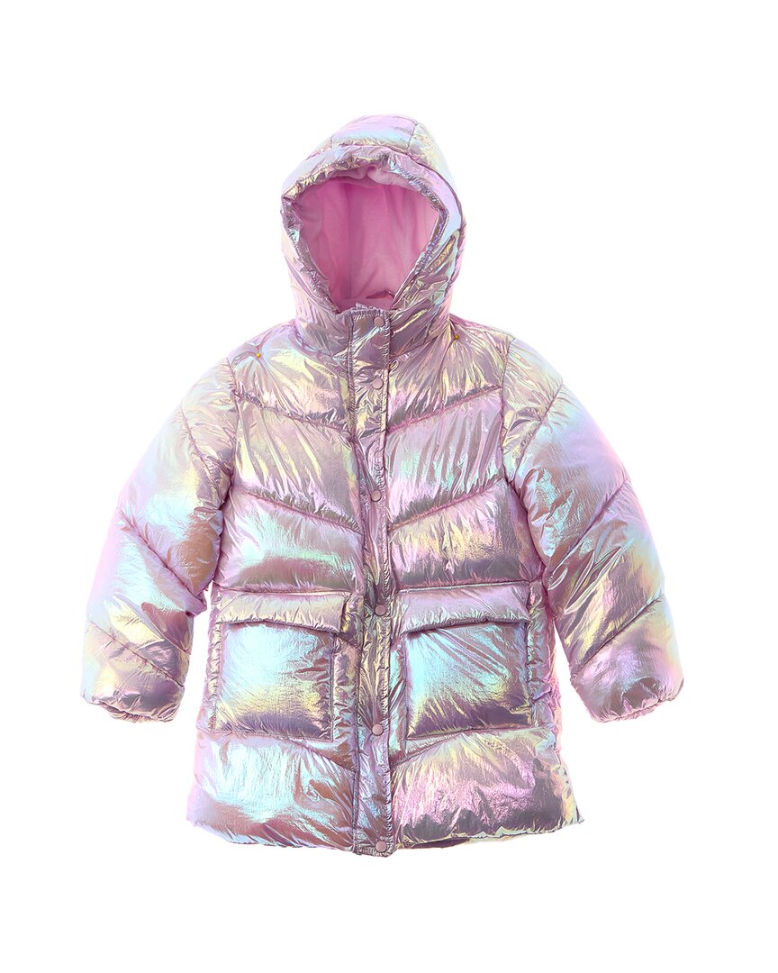 Rothschild Kids Crinkle Iridescent Stadium Coat Purple 16+ (Big Girl XL+)