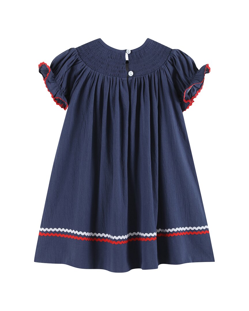 Lil Cactus Santa Smocked Bishop Dress
