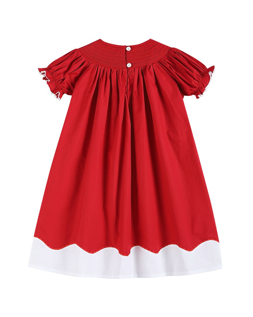 Lil Cactus Santa Smocked Bishop Dress