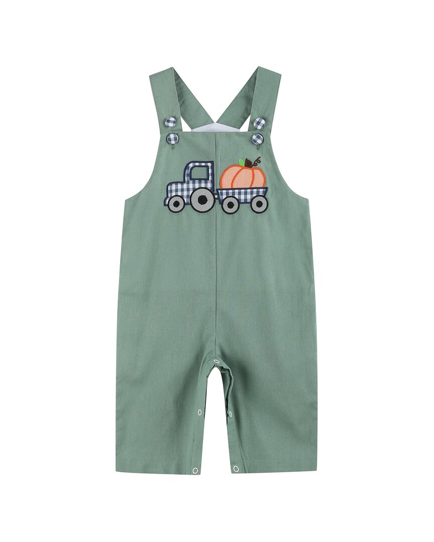Lil Cactus Pumpkin Tractor Overall