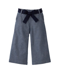Hope & Henry Wide Leg Crop Bow Pant