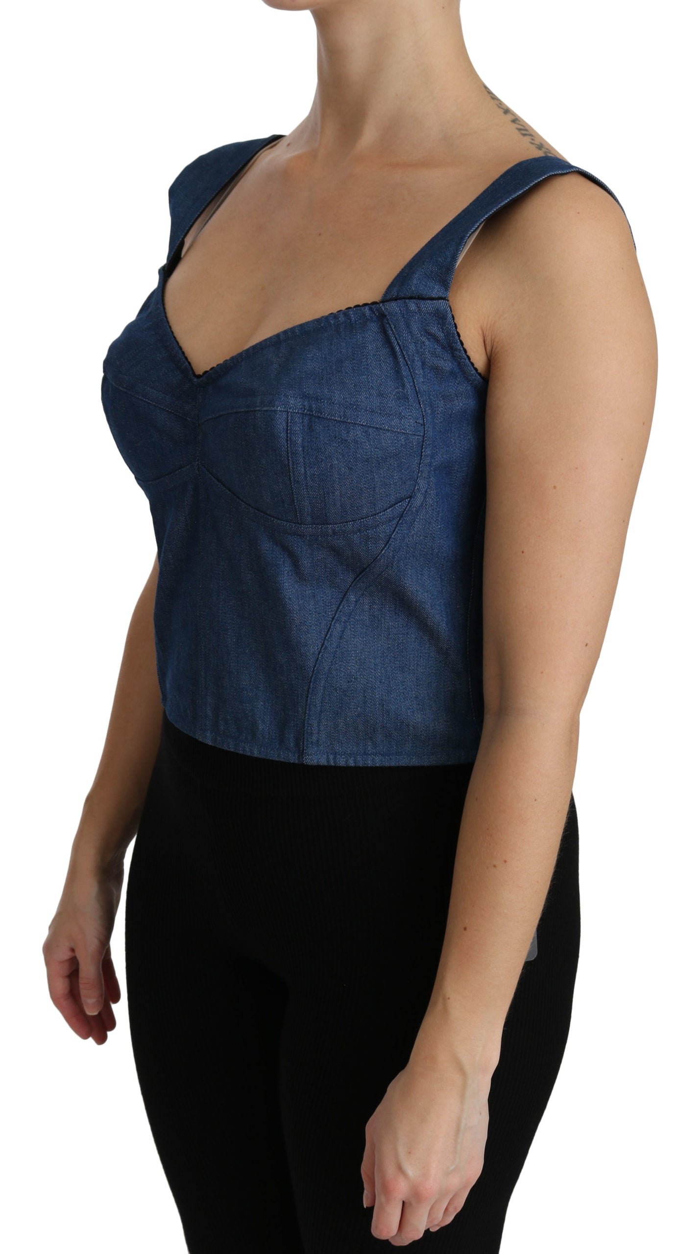 Dolce & Gabbana Denim Corset Top