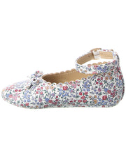 Janie And Jack Floral Bow Strap Ballet Flat