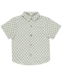 Rylee + Cru Collective Collared Linen-Blend Shirt