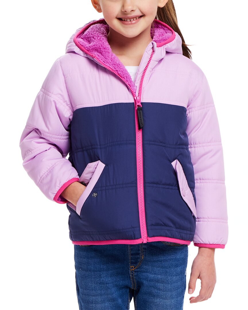 Andy & Evan Sherpa Jacket Purple 2T