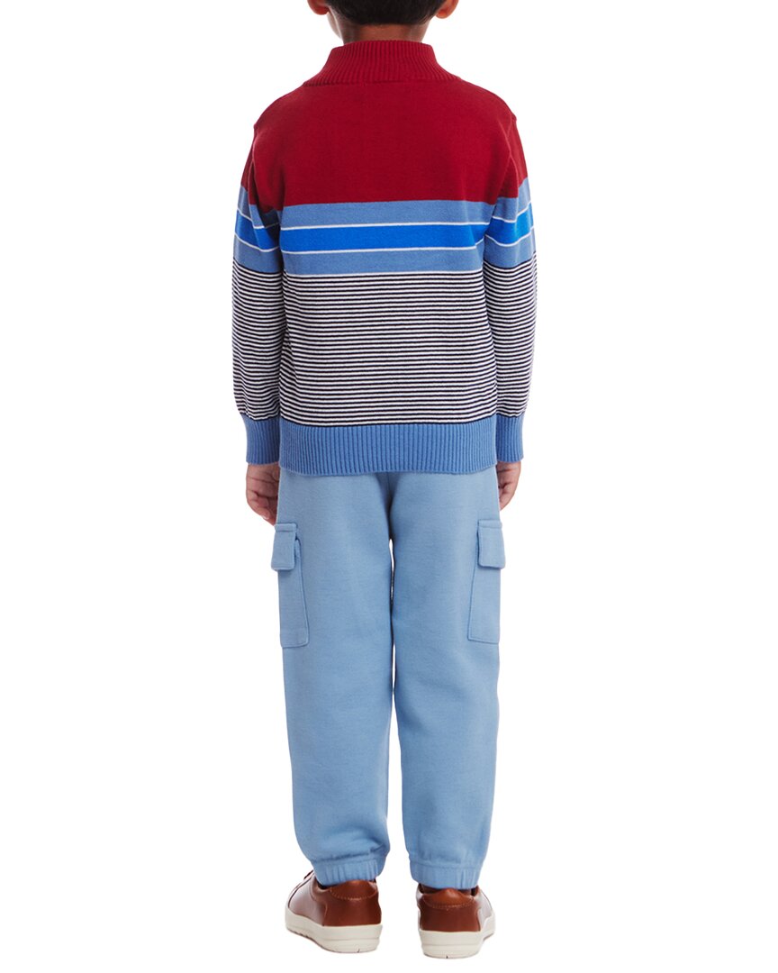 Andy & Evan Striped Sweater & Jogger Pant Set