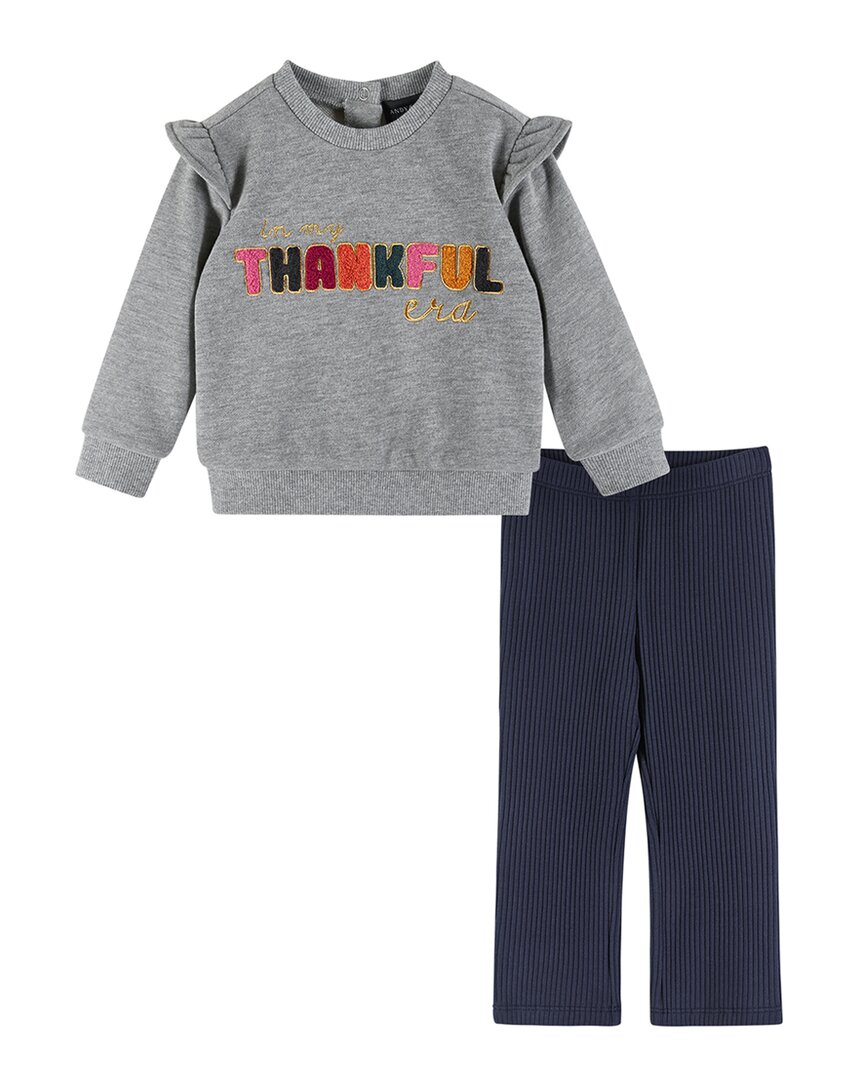 Andy & Evan Embossed Glitter Sweater & Legging Set