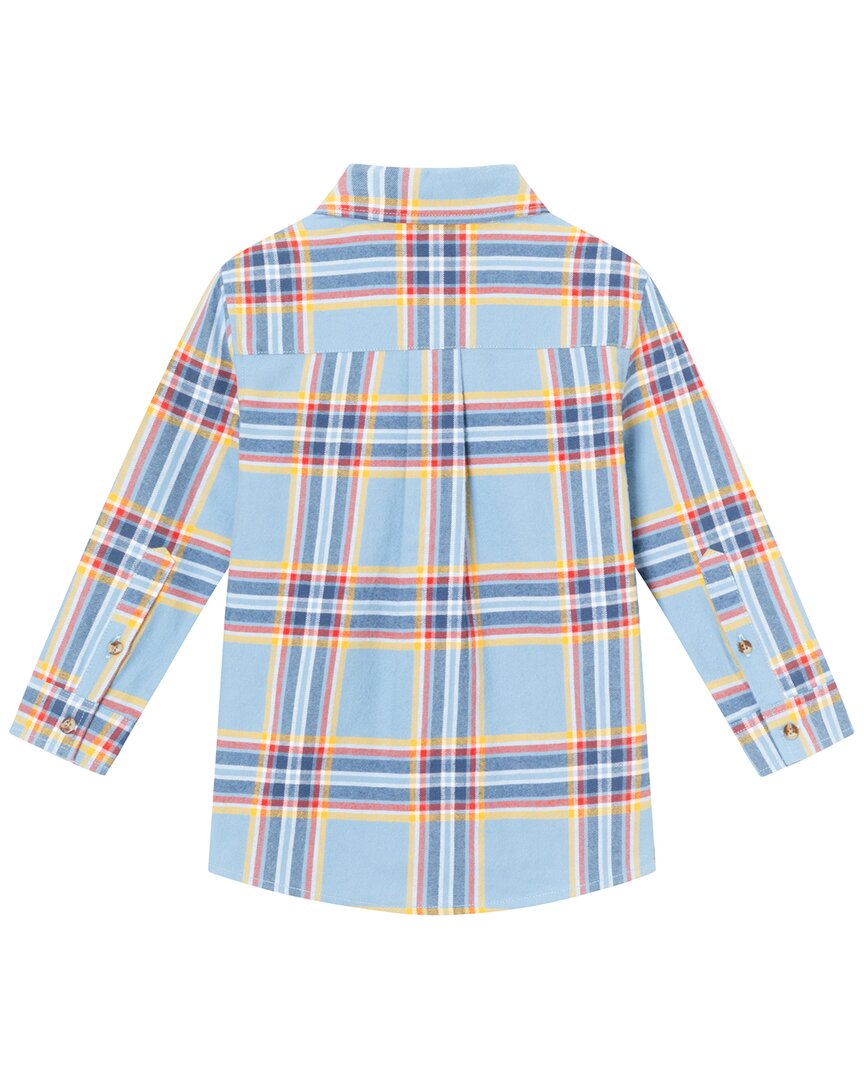 Andy & Evan Brushed Twill Plaid Button-Down Shirt
