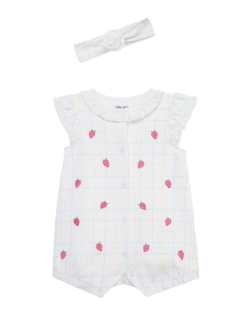 Little Me Strawberry Romper Headband