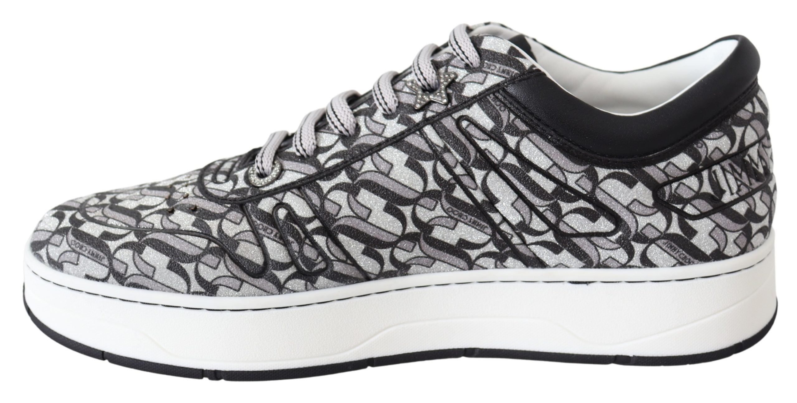 Jimmy Choo JC PARIS Glitter Fabric Sneakers