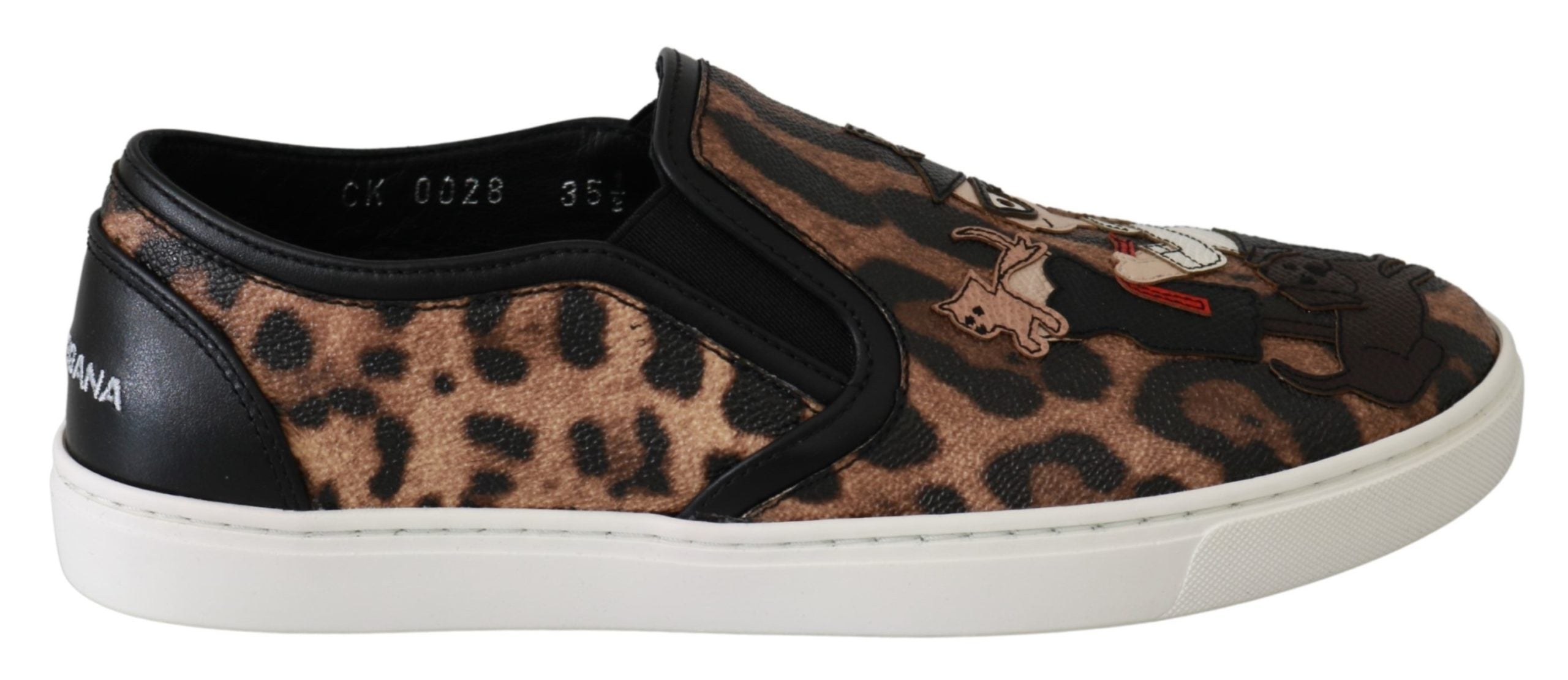Dolce & Gabbana Leopard Print Slip-On Sneakers for Women