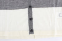 Costume National Women's Gray V-Neck Long Sleeve Cardigan