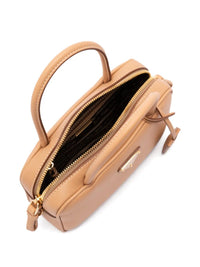 Prada Women Mini Leather Top Handle Bag With Shoulder Strap