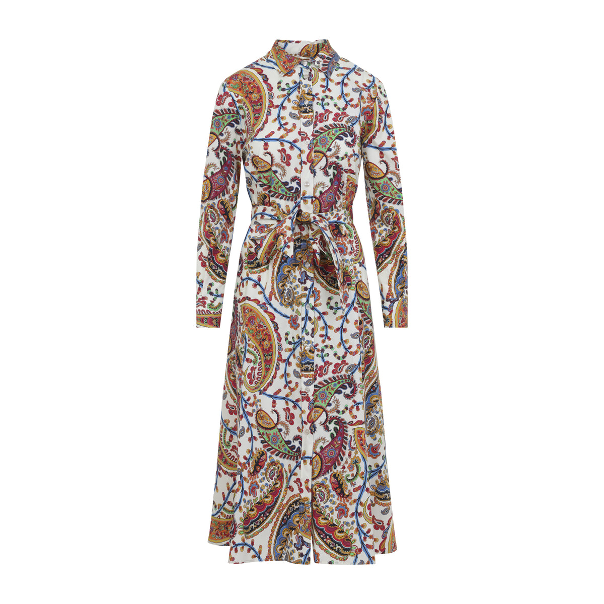 Etro Belted Midi Dress Women