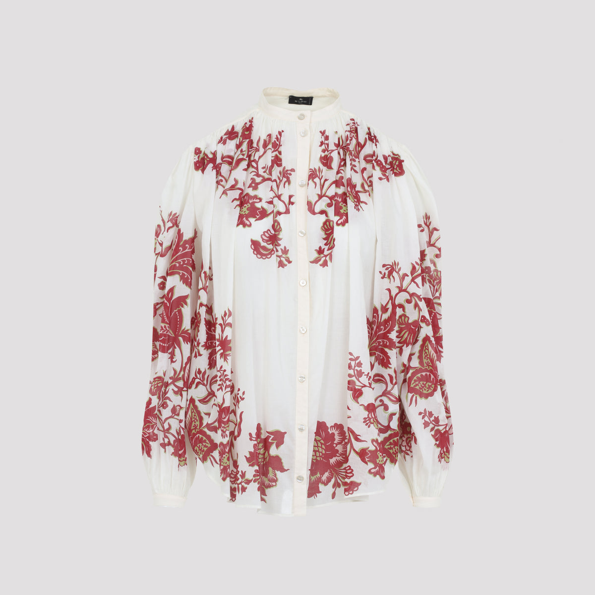 Etro Pleates Band Collar Shirt Women