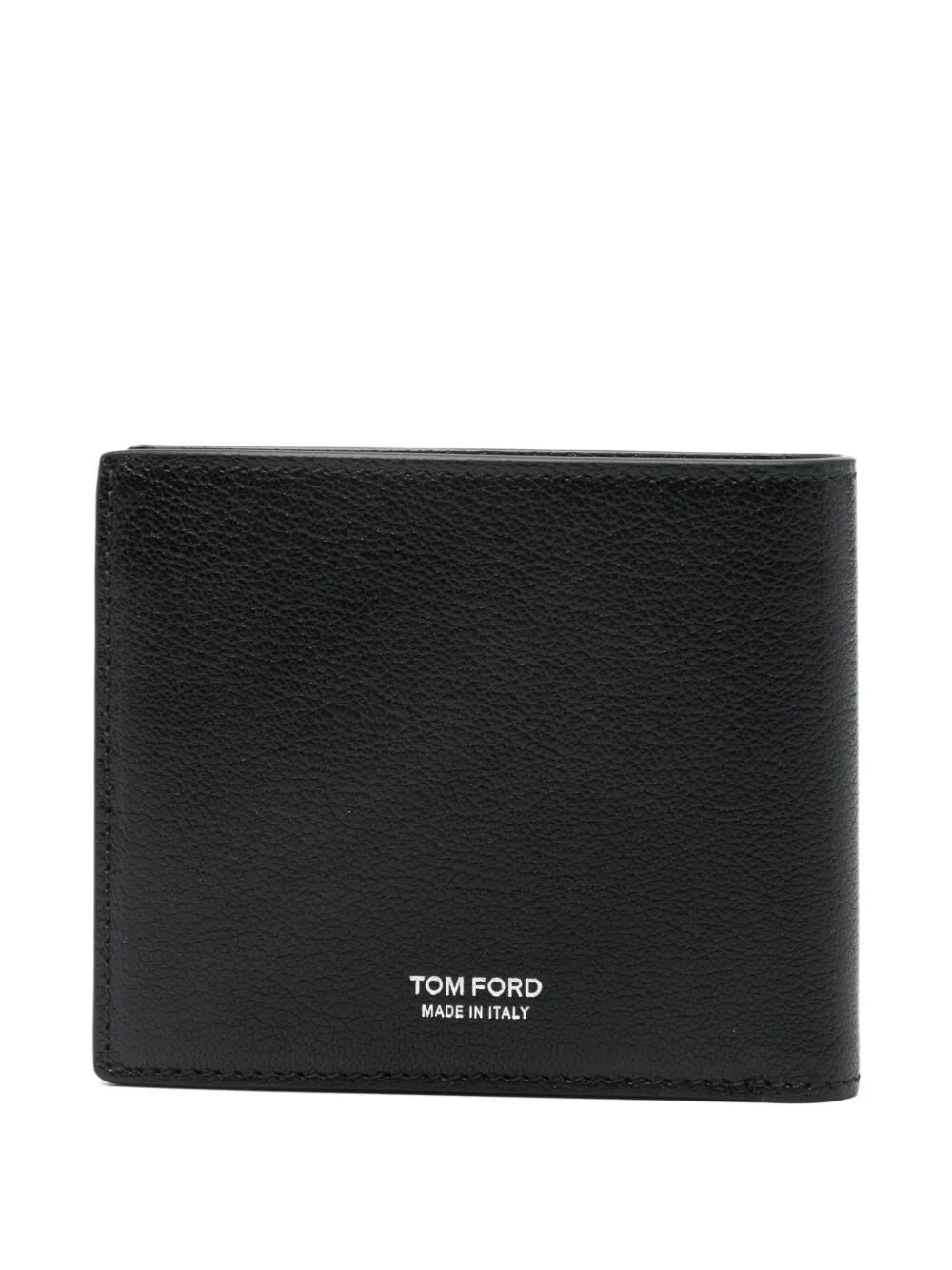 TOM FORD Supple Grained Leather Elongated T Line Classic Bi-Fold Wallet Women