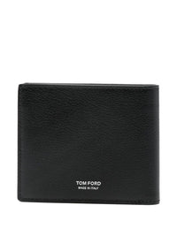 TOM FORD Supple Grained Leather Elongated T Line Classic Bi-Fold Wallet Women