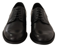Dolce & Gabbana Dolce & Gabbana Black Leather Lace Up Mens Formal Derby Men's Shoes