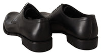 Dolce & Gabbana Dolce & Gabbana Black Leather Lace Up Mens Formal Derby Men's Shoes