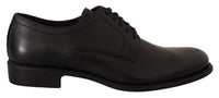 Dolce & Gabbana Dolce & Gabbana Black Leather Lace Up Mens Formal Derby Men's Shoes