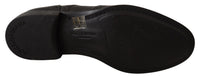 Dolce & Gabbana Dolce & Gabbana Black Leather Oxford Wingtip Formal Dress Men's Shoes