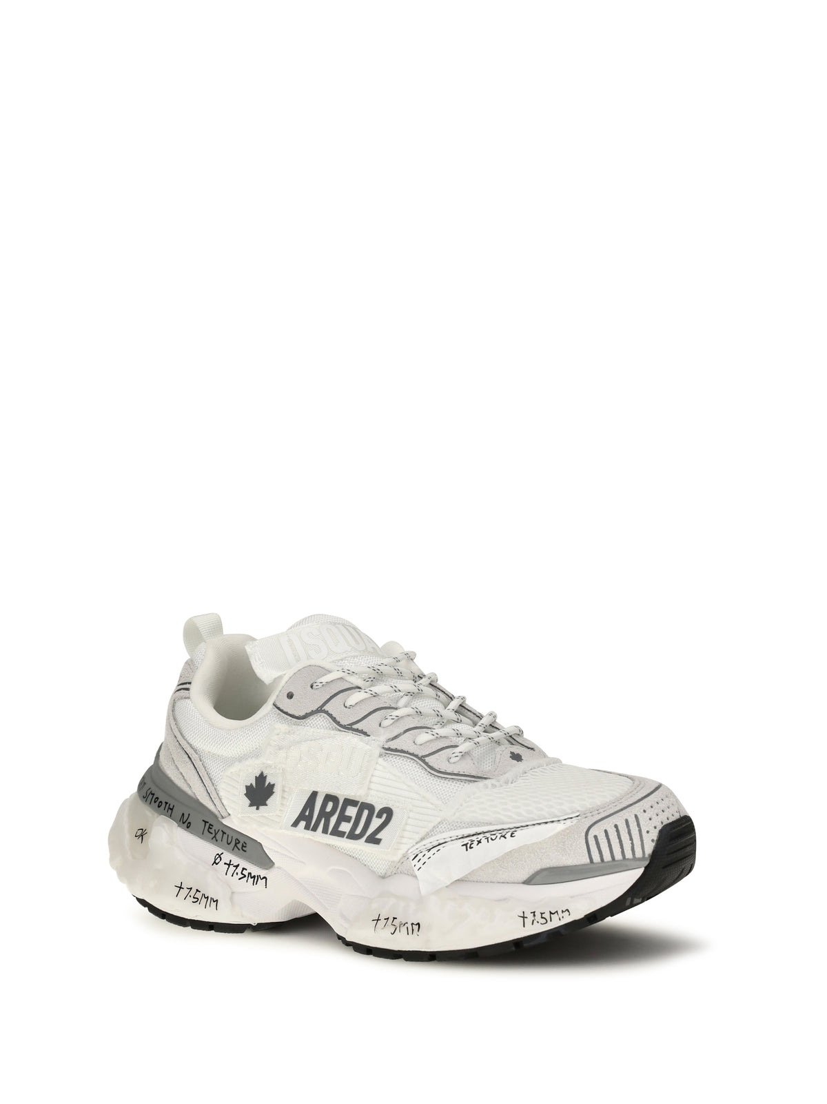 Dsquared2 Men Faster Sneakers With Patches