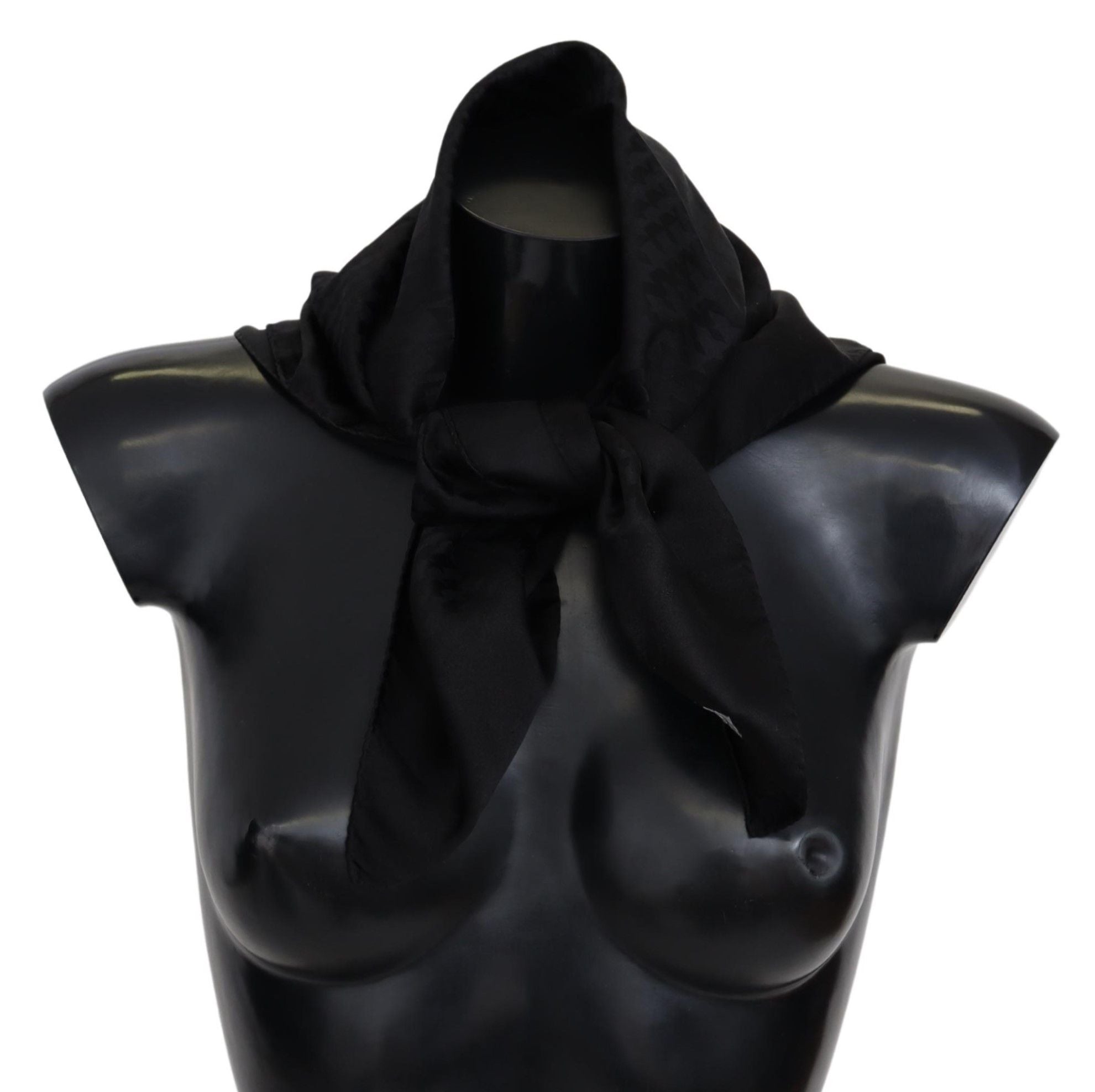 Missoni Black Wool Knit Unisex Neck Wrap Shawl Men's Scarf