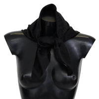 Missoni Black Wool Knit Unisex Neck Wrap Shawl Men's Scarf