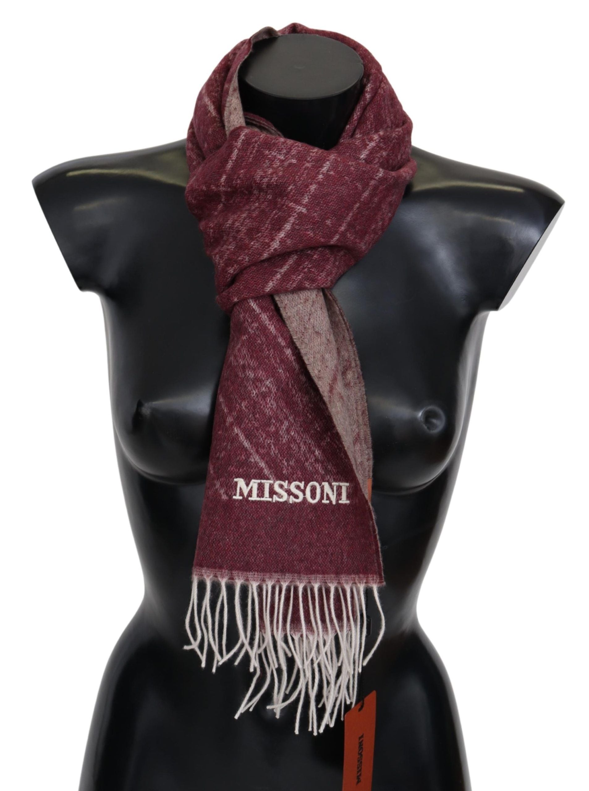Missoni Elegant Cashmere Fringed Men's Scarf