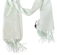 Missoni Light Green Pattern Cashmere Unisex Wrap Fringes Men's Scarf