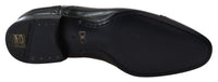 Dolce & Gabbana Dolce & Gabbana Black Leather Men Derby Formal Loafers Men's Shoes