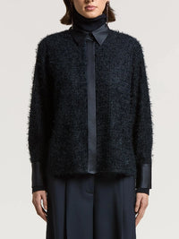 Peserico Women Tulle Shirt With Satin Collar