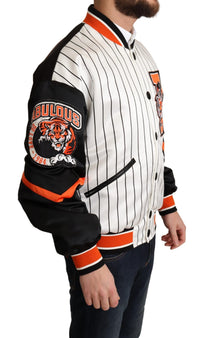 Dolce & Gabbana Dolce & Gabbana Multicolor Bomber King Logo #DGMILLENNIALS Men's Jacket