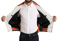 Dolce & Gabbana Dolce & Gabbana Multicolor Bomber King Logo #DGMILLENNIALS Men's Jacket