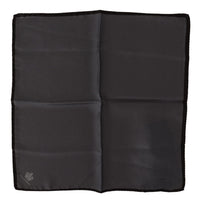 Dolce & Gabbana Dolce & Gabbana Gray 100% Silk Square Men's Gray 100% Silk Square Men's Handkerchief