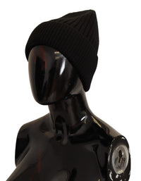 Dolce & Gabbana Black Wool Knit Women Winter Women's Hat