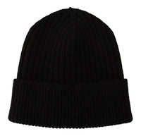 Dolce & Gabbana Black Wool Knit Women Winter Women's Hat