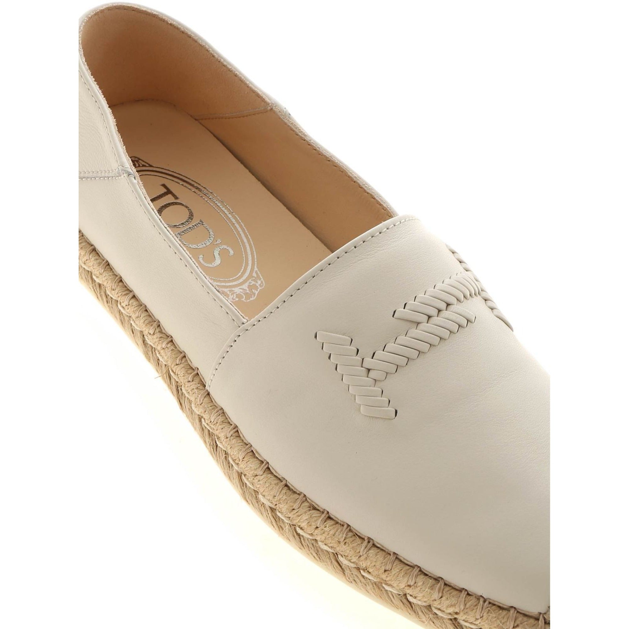 Tod's Stitched Logo Espadrilles