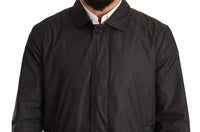 Dolce & Gabbana Black Polyester Mens Trench Coat Men's Jacket