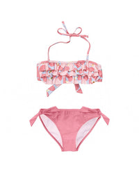 Snapper Rock Apple Love Bandeau Bikini Pink