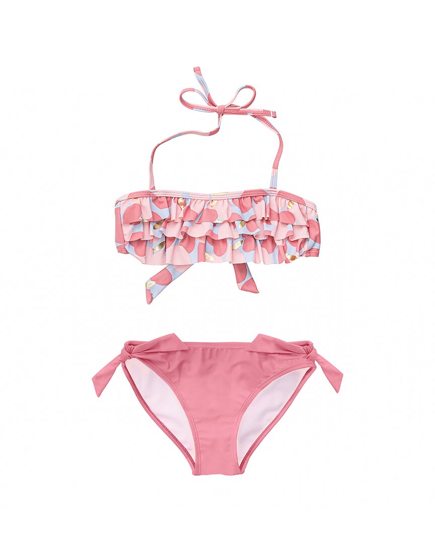 Snapper Rock Apple Love Bandeau Bikini Pink
