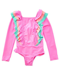 Beach Lingo Beach Lingo Ruffle Rash Suit