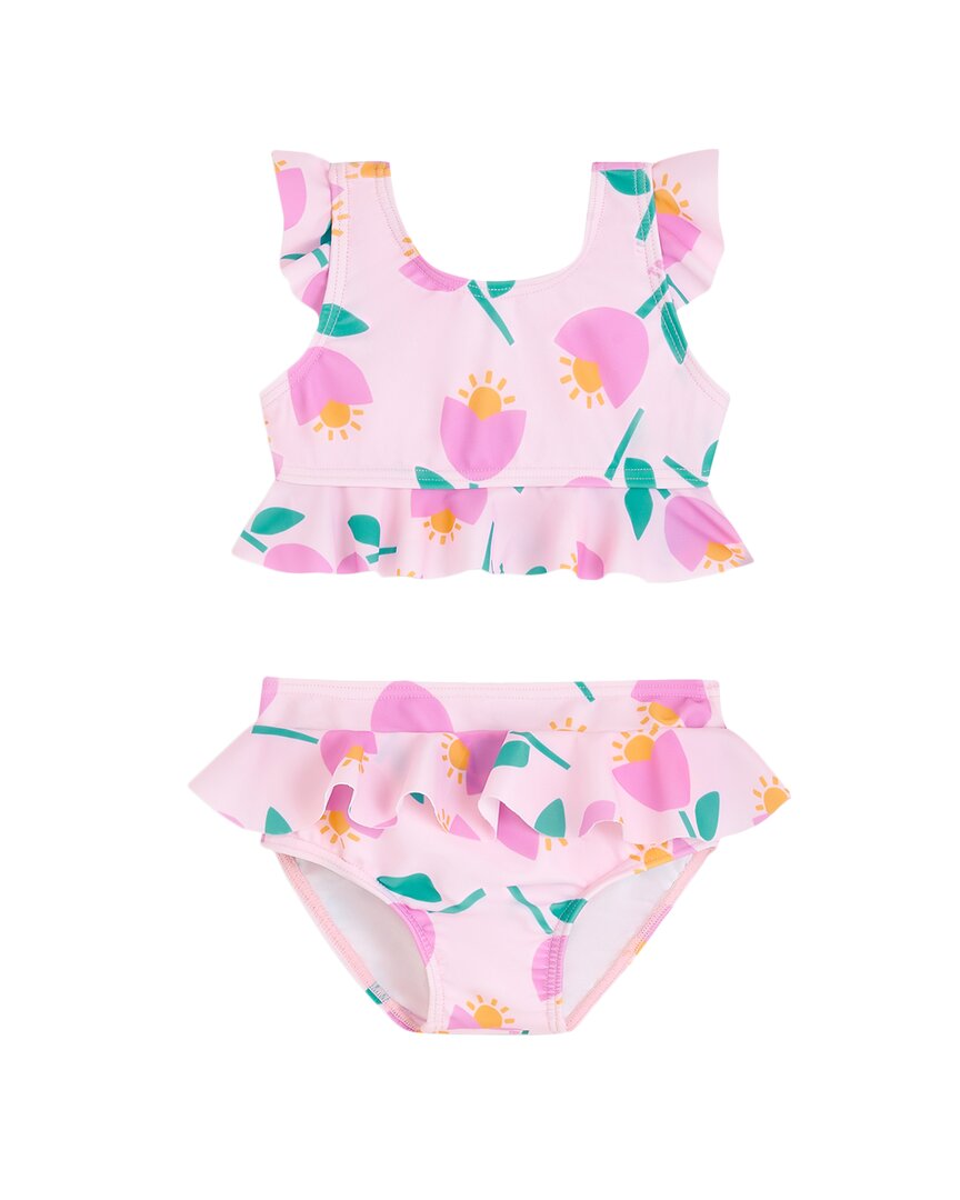The Bonniemob 2Pc Swimsuit One Size Fits All Pink