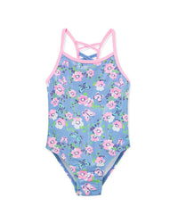 Flapdoodles Foil Overlay Swimsuit