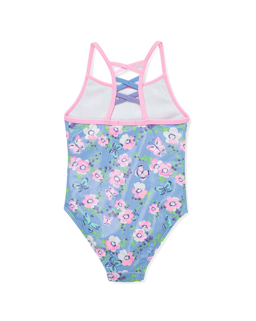 Flapdoodles Foil Overlay Swimsuit
