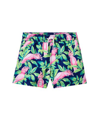 Janie And Jack Bird Print Swim Short Multi Color 4T