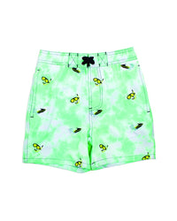Shade Critters Embroidered Swim Trunks Green